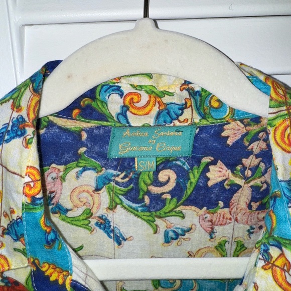 ANTICA SARTORIA by GIACOMO CINQUE MULTI-COLOR DRESS WITH BEADING SIZE S/M - Picture 7 of 9